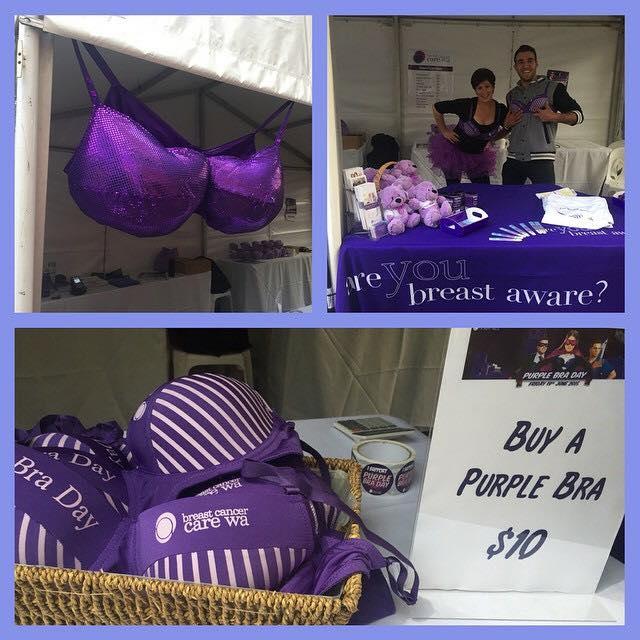 Purple Bra Day in Perth CBD