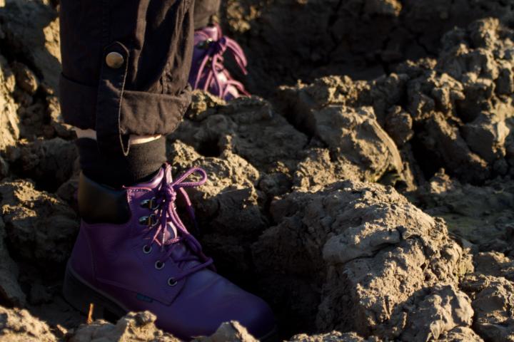 Purple Boots on Safari
